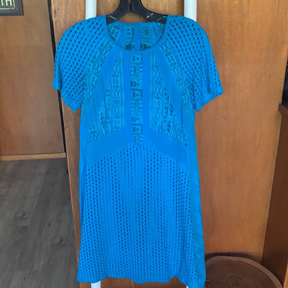 Nanette Lepore dress in poppy blue. Size small.